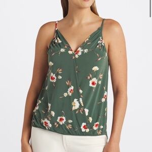 Floral knit tank